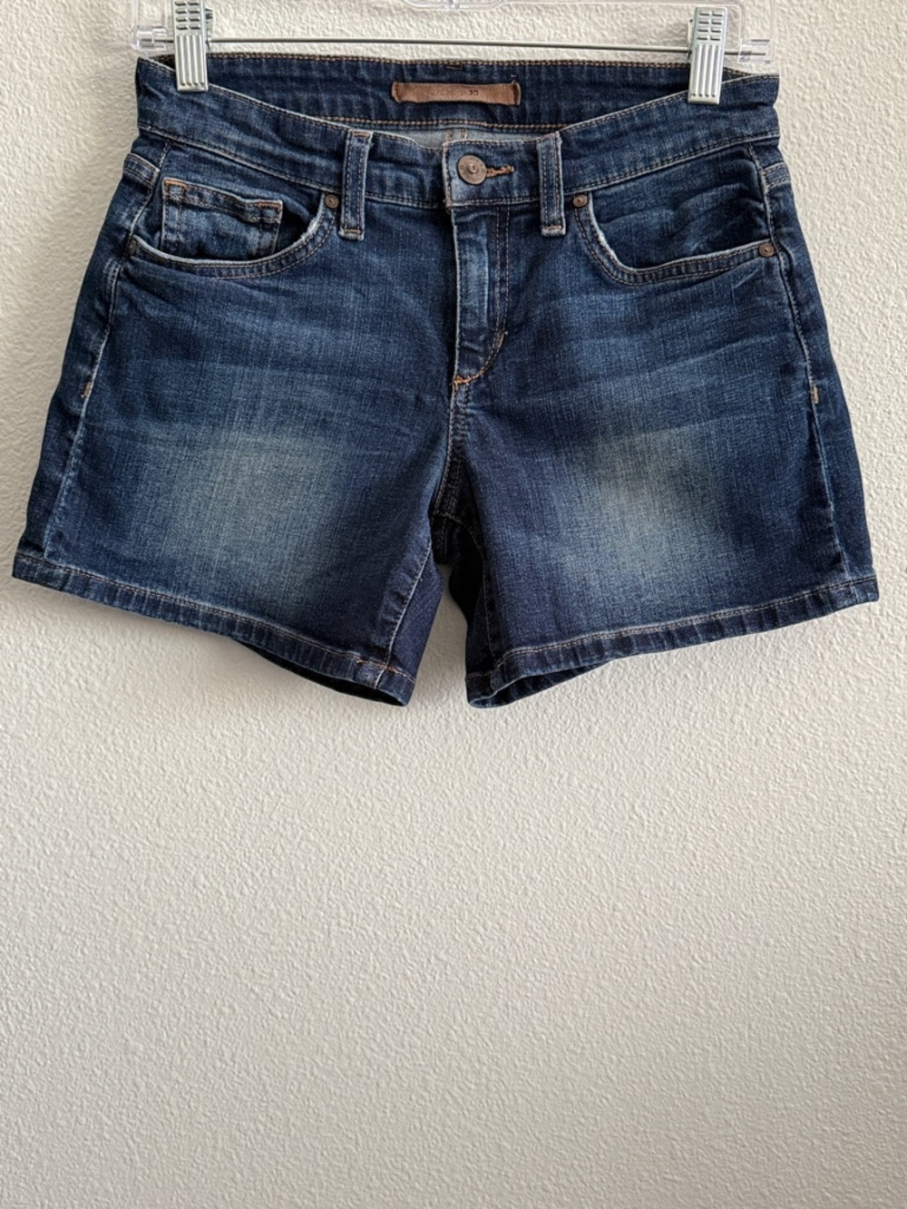 JOE’S Jeans Denim Shorts Size 26 Dark Wash Mid Rise Stretch Jean Shorts